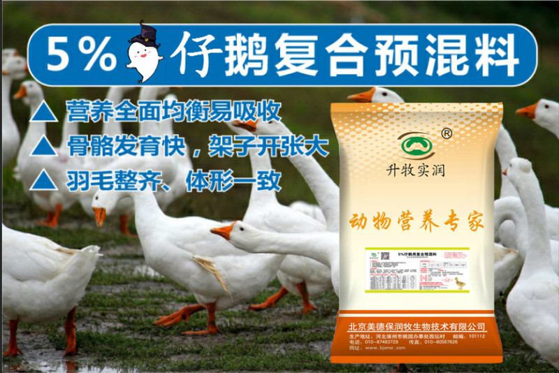5%仔鹅预混料鹅饲料*****仔鹅饲料北京厂家仔鹅预混料