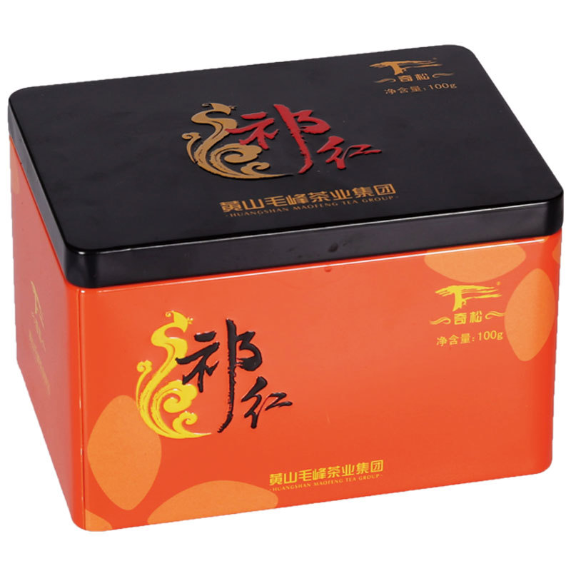 奇松黄山祁门红茶春茶祁红特级浓香香螺罐装红茶100g