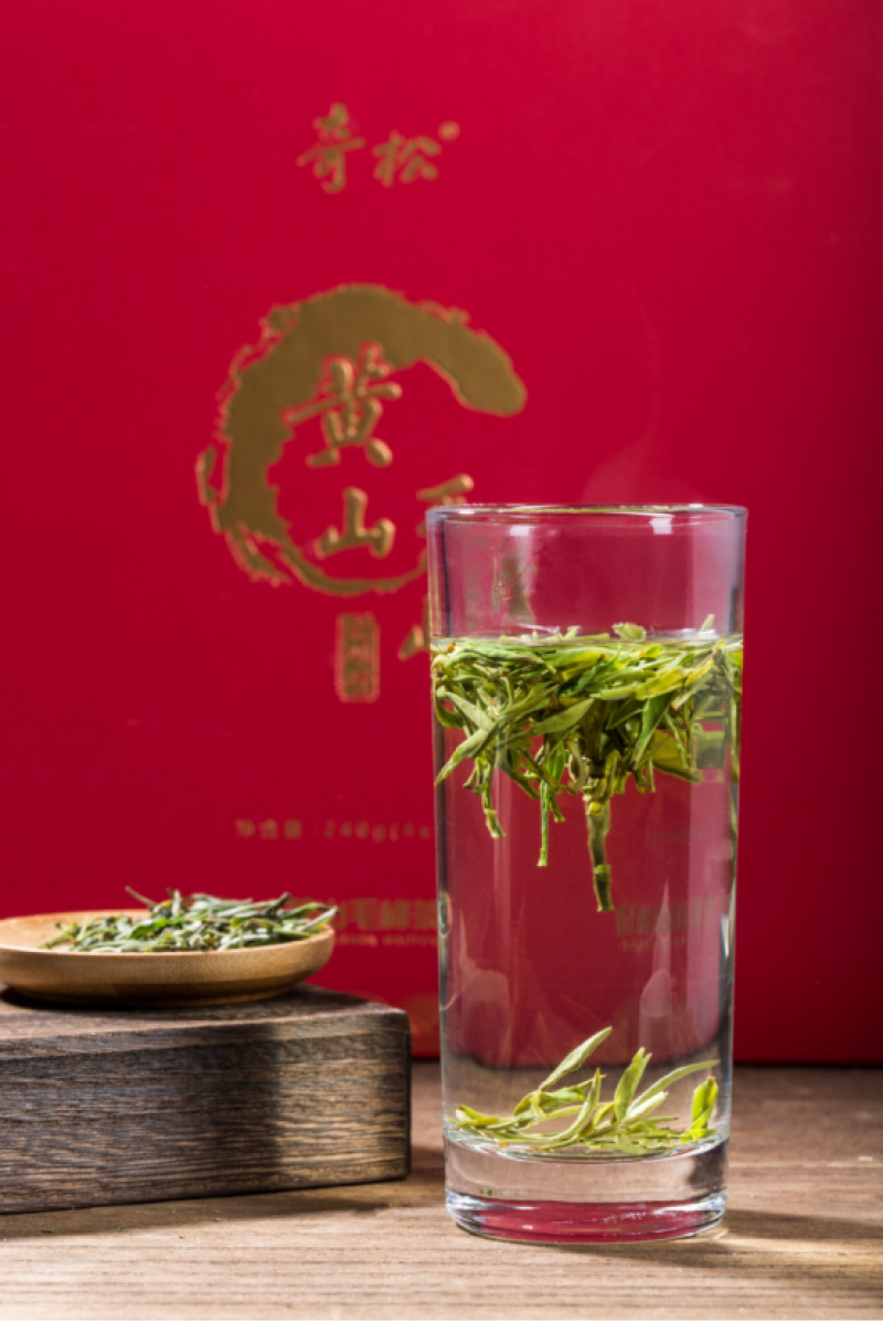 黄山毛峰绿茶特级一等黄山毛峰光明峰礼盒4X60g
