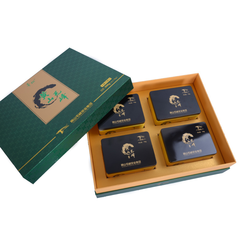 黄山毛峰绿茶特级狮子峰礼盒4X75g