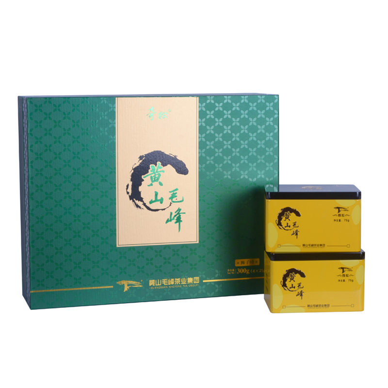 黄山毛峰绿茶特级狮子峰礼盒4X75g