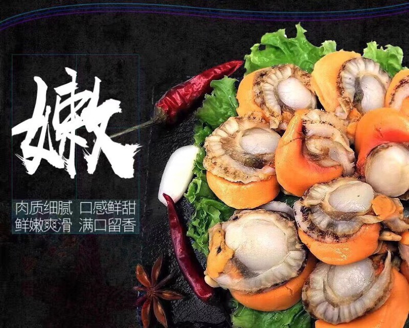 特大扇贝肉！一袋一斤45个左右！个大肉肥