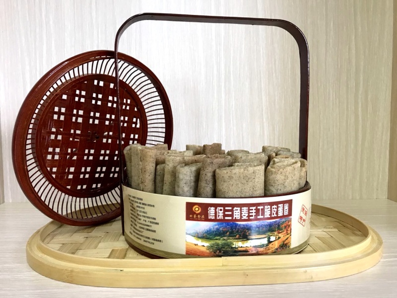 广西德保三角麦手工脆皮蛋卷德保特产