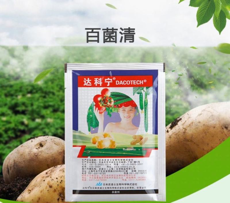 日本达科宁40%百菌清黄瓜霜霉早晚疫叶霉杀菌剂进口药