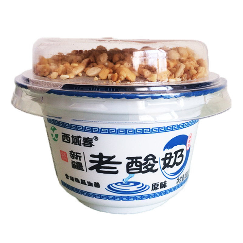 新疆西域春老酸奶原味180克*12盒酸奶浓缩益生菌酸奶袋