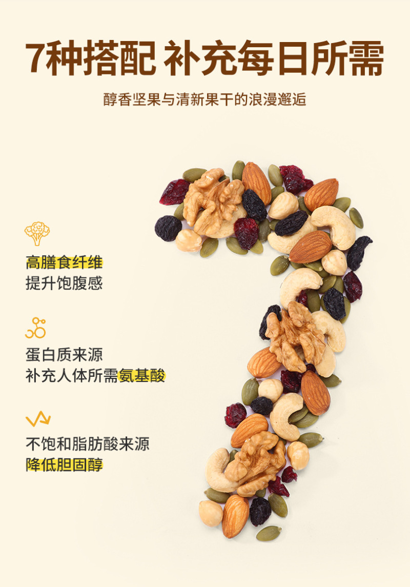 每日坚果罐装150g混合坚果干仁雪花酥原材料儿童孕妇零食