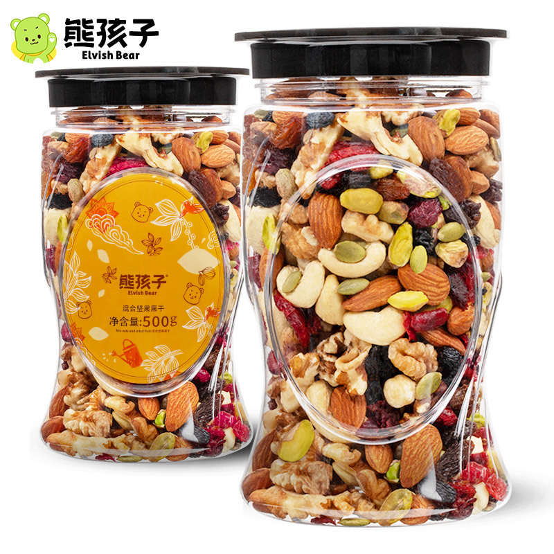 每日坚果500g罐装零食礼包孕妇坚果干果腰果仁