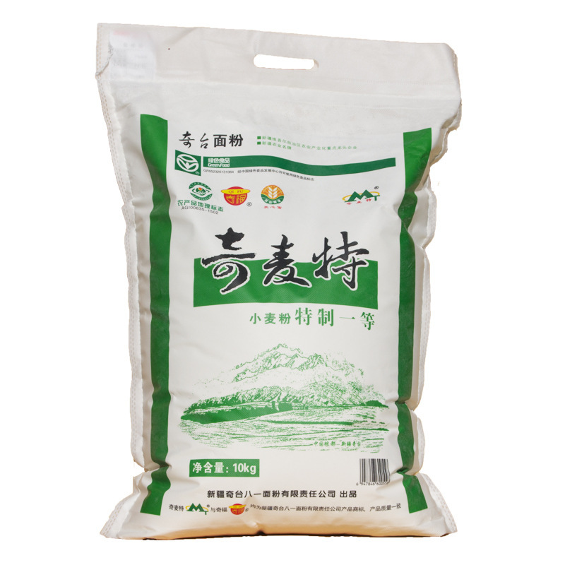 新疆奇台面粉奇麦特面粉特制一等10kg20斤拉条子饺