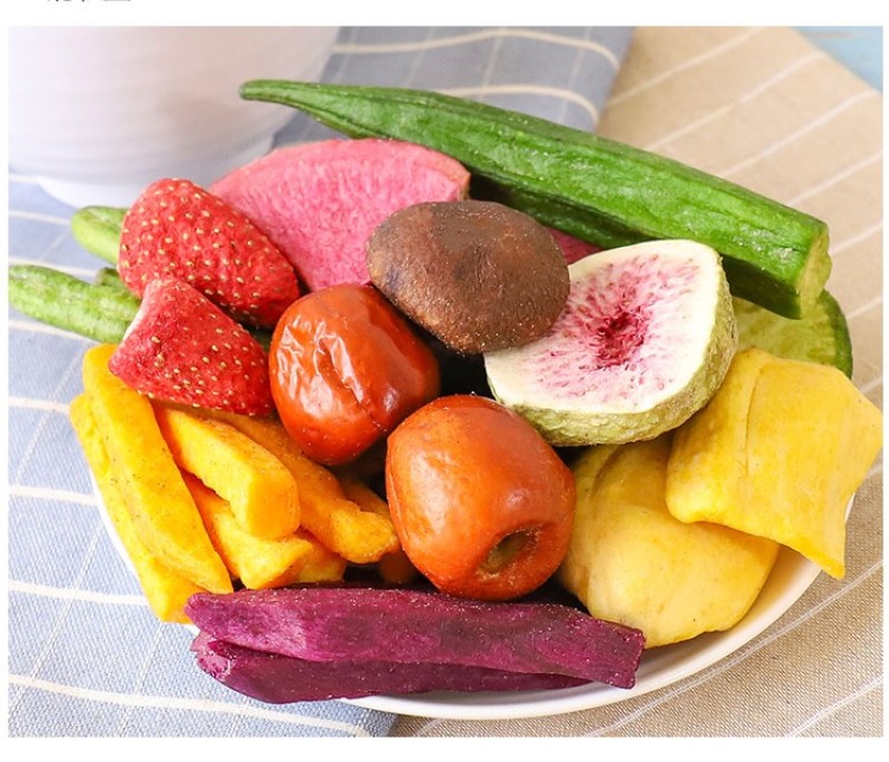 综合什锦果蔬脆片蔬菜水果干零食混合装脱水即食送香菇秋葵脆