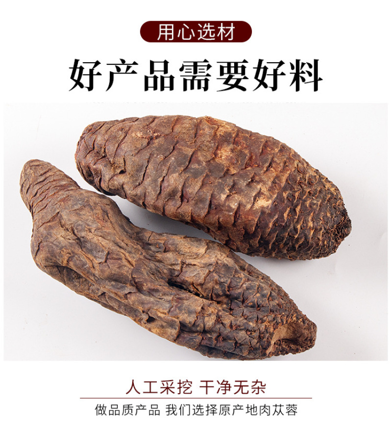 新疆中药材肉苁蓉配锁阳泡酒料沙漠人参硬肉苁蓉软大芸