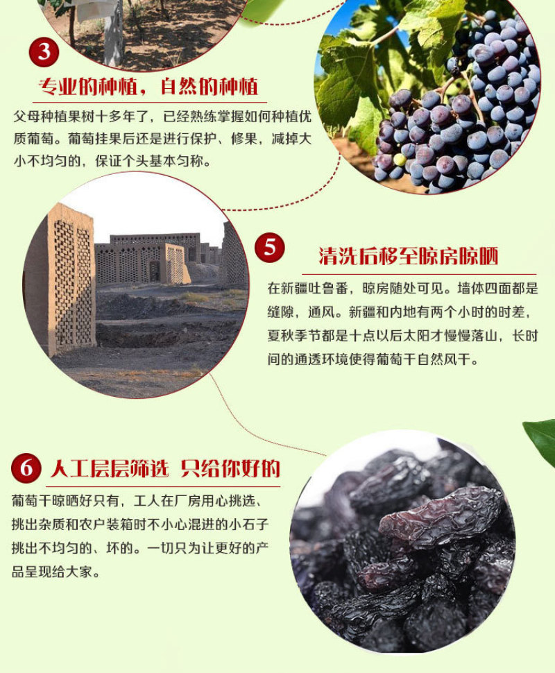 吐鲁番黑加仑葡萄干500g袋去柄黑葡萄干原味黑香妃提子干