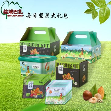 孔哥每日坚果礼盒装混合小包装年货坚果组合干果仁