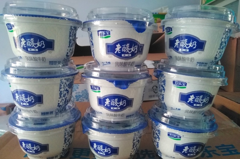 君乐宝经典老酸奶风味酸奶牛奶益生菌酸奶139克*12碗