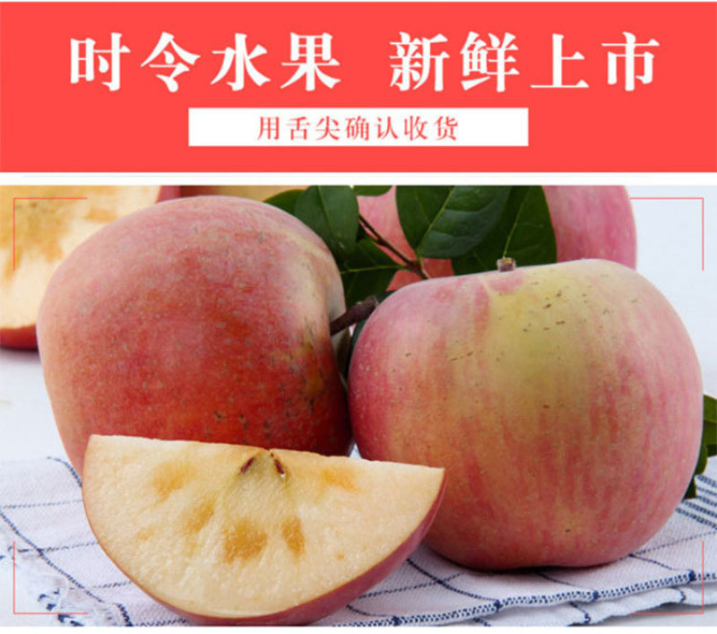 新疆阿克苏冰糖心红富士苹果批发新鲜生鲜水果