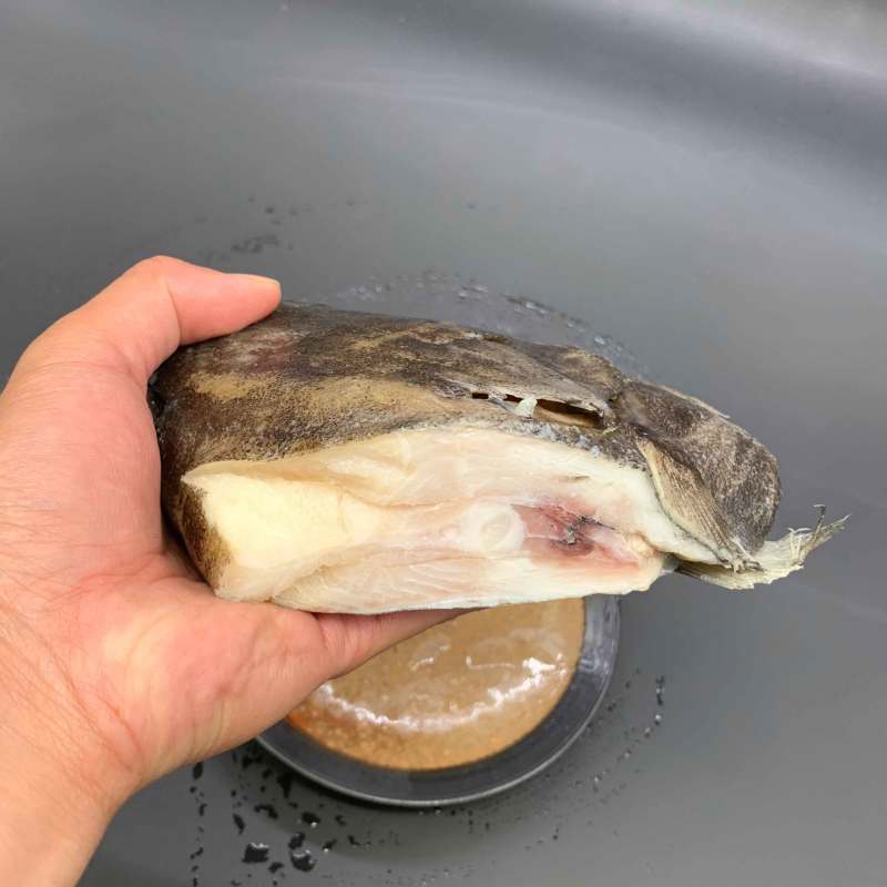 包邮深海进口新鲜比目鱼格林兰碟鱼头鸦片鱼头浙江省/舟