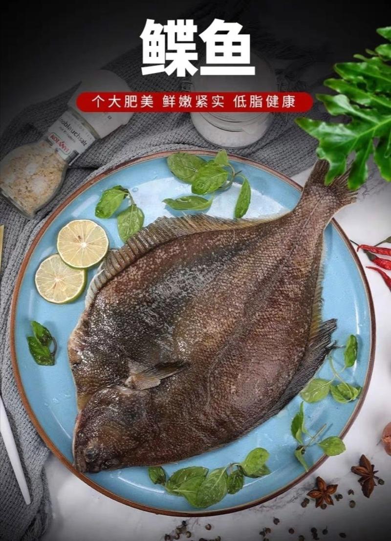 【包邮】黄金鲽鱼新鲜比目鱼鲜活速冻鸦片鱼海鲜扁宝鱼