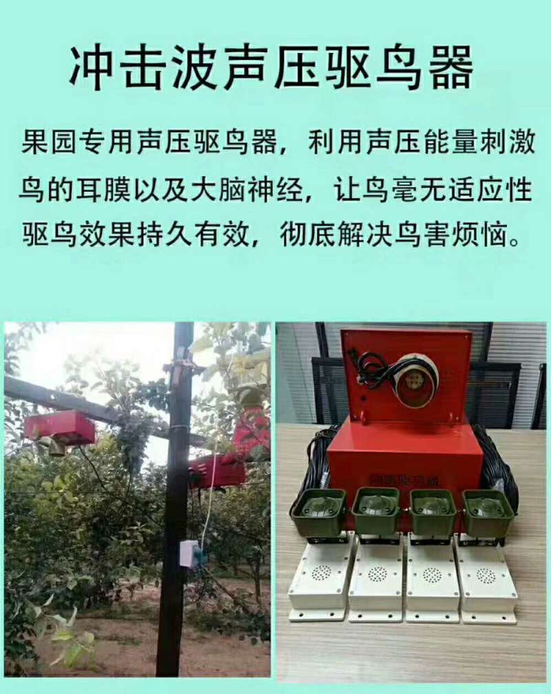 葡萄驱鸟器葡萄防鸟网太阳能驱鸟器超声波驱鸟器
