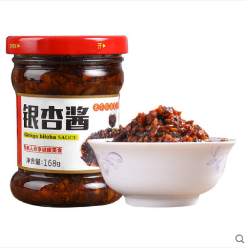 淳康银杏酱香菇酱即食下饭酱拌面酱不辣蘑菇酱拌饭酱下饭菜开