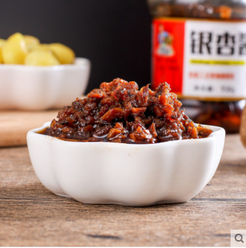 淳康银杏酱香菇酱即食下饭酱拌面酱不辣蘑菇酱拌饭酱下饭菜开