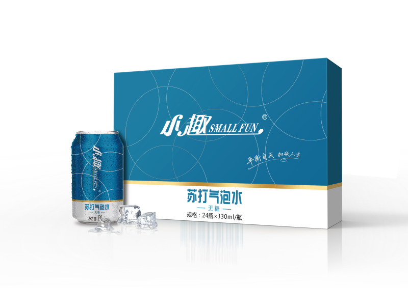 小趣苏打水气泡苏打水弱碱性平衡酸碱度整箱330m