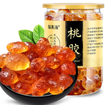 福东海云南桃胶250g克包邮桃花泪桃胶桃树胶可搭配皂角