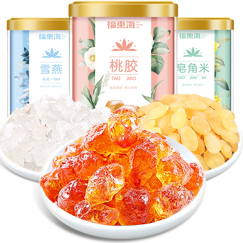 桃胶皂角米雪燕组合520g皂角米云南野生拉丝雪燕旗舰店正