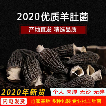 羊肚菌干货1斤羊肚菇羊肚蘑饭店餐厅火锅食材