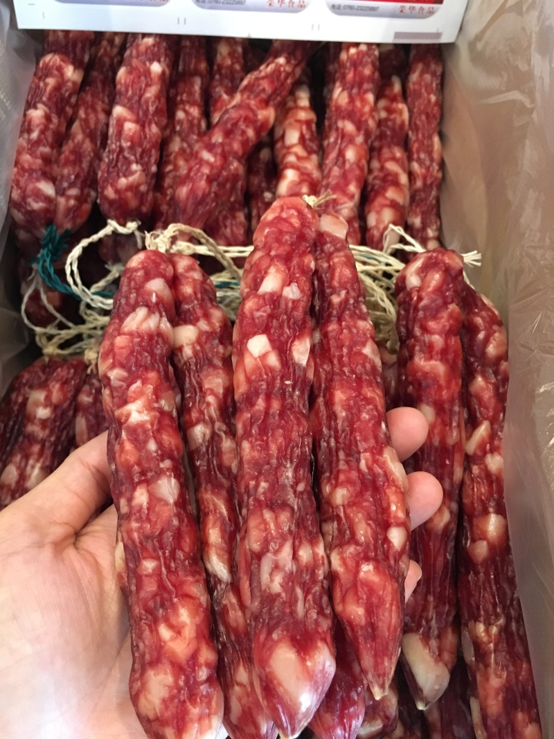 广式腊肠广东风味37肠肥瘦分明透亮肉质红润精制肠皇