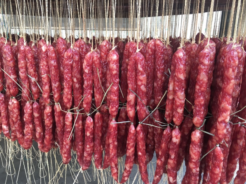 广式腊肠广东风味37肠肥瘦分明透亮肉质红润精制肠皇