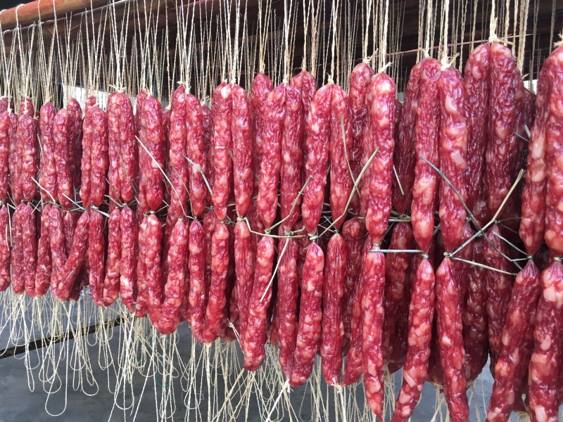 广式腊肠广东风味37肠肥瘦分明透亮肉质红润精制肠皇