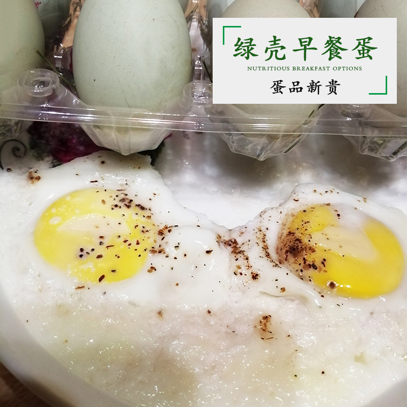 隆阳乡耕正宗散养绿壳鸡蛋30个礼盒装