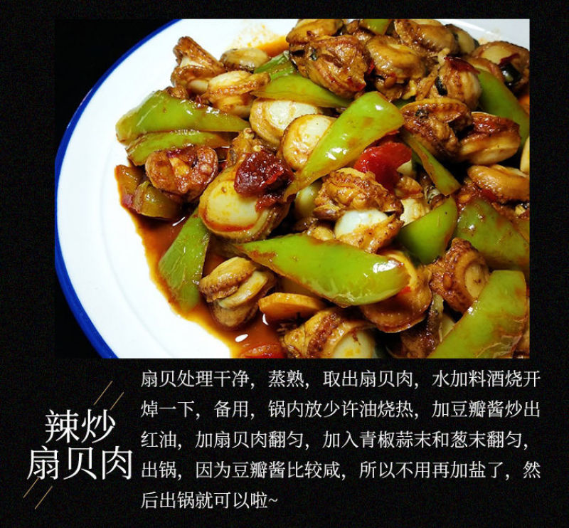 包邮一件代发买4送1现捞扇贝小红贝无沙