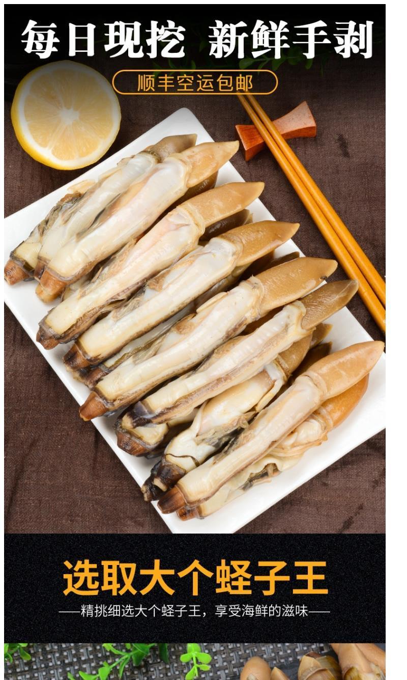 顺丰包邮一件代发鲜活现剥蛏子竹蛏子蛏王肉无冰衣