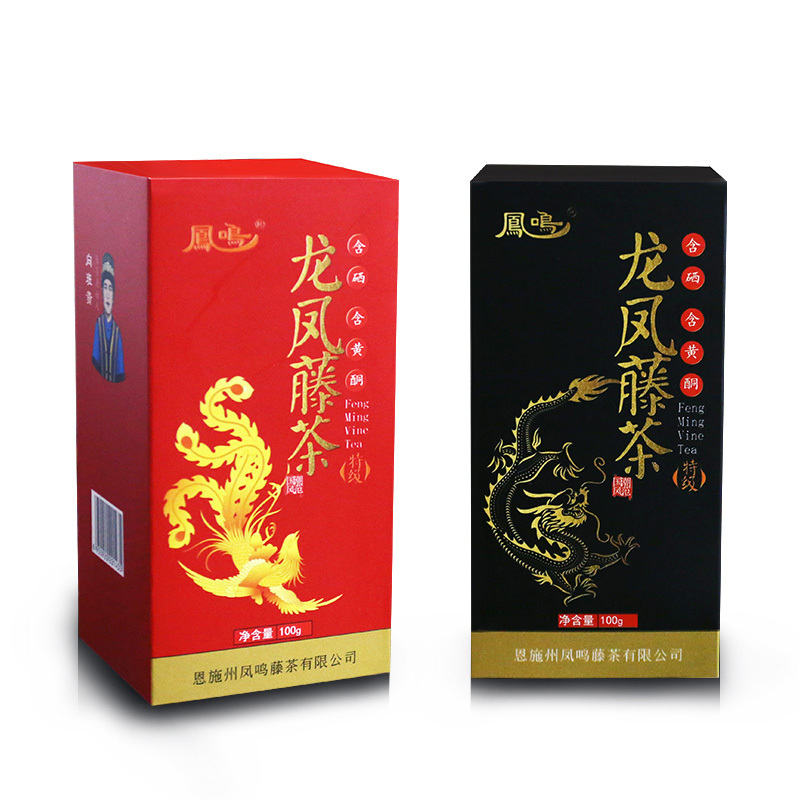 来凤县凤鸣龙凤藤茶礼盒装富硒恩施正品养生茶保健霉茶叶