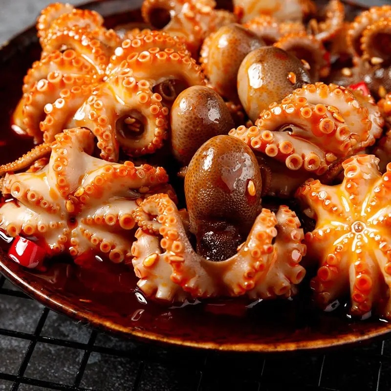 精品★熟食八爪鱼开袋即食网红爆头八爪鱼