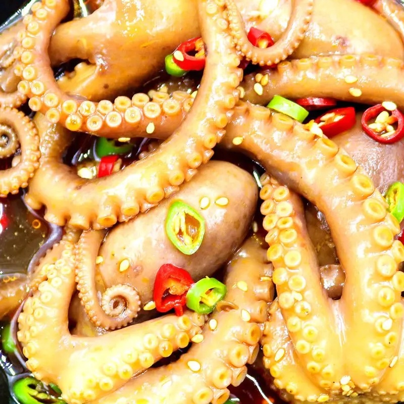 精品★熟食八爪鱼开袋即食网红爆头八爪鱼
