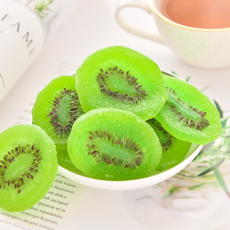 【憨豆熊】猕猴桃干500g酸甜奇异果片水果蜜饯果脯休闲散