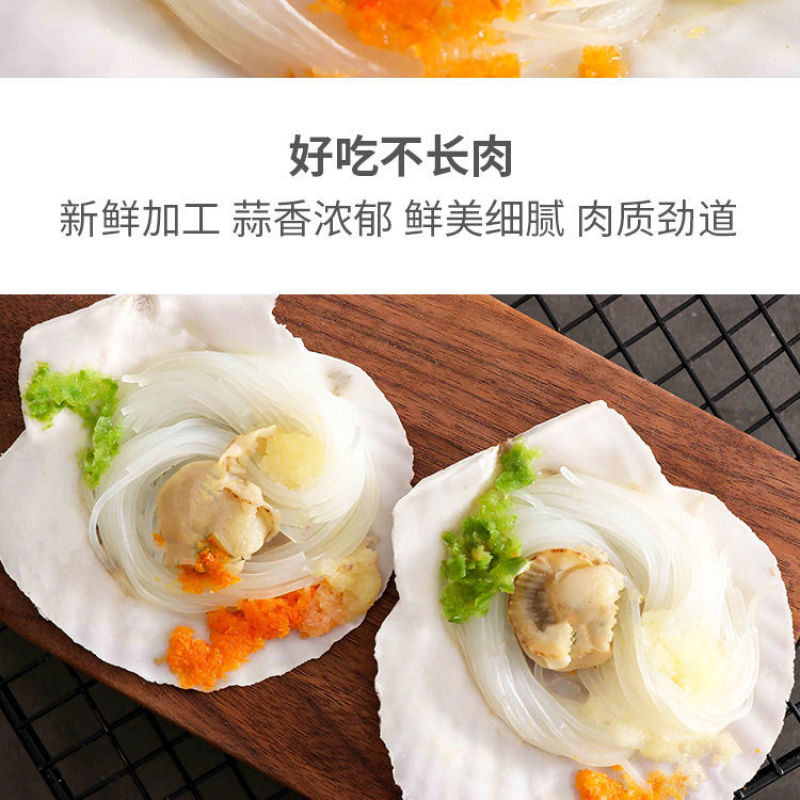 包邮蒜蓉粉丝扇贝过节送礼品网红烤蒸扇贝夏夷贝即食海鲜