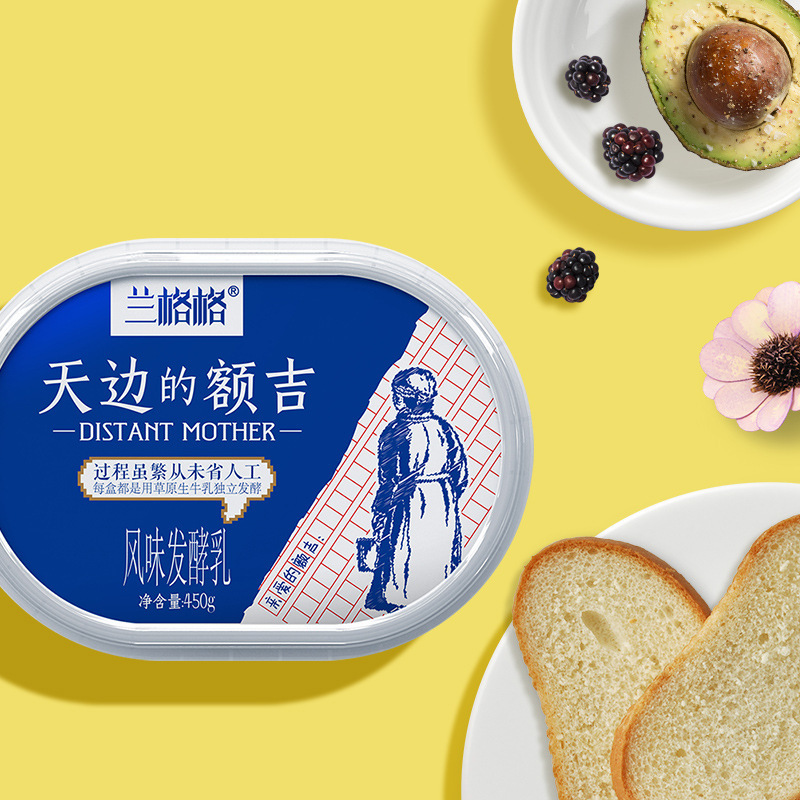 兰格格天边额吉酸奶450g*4