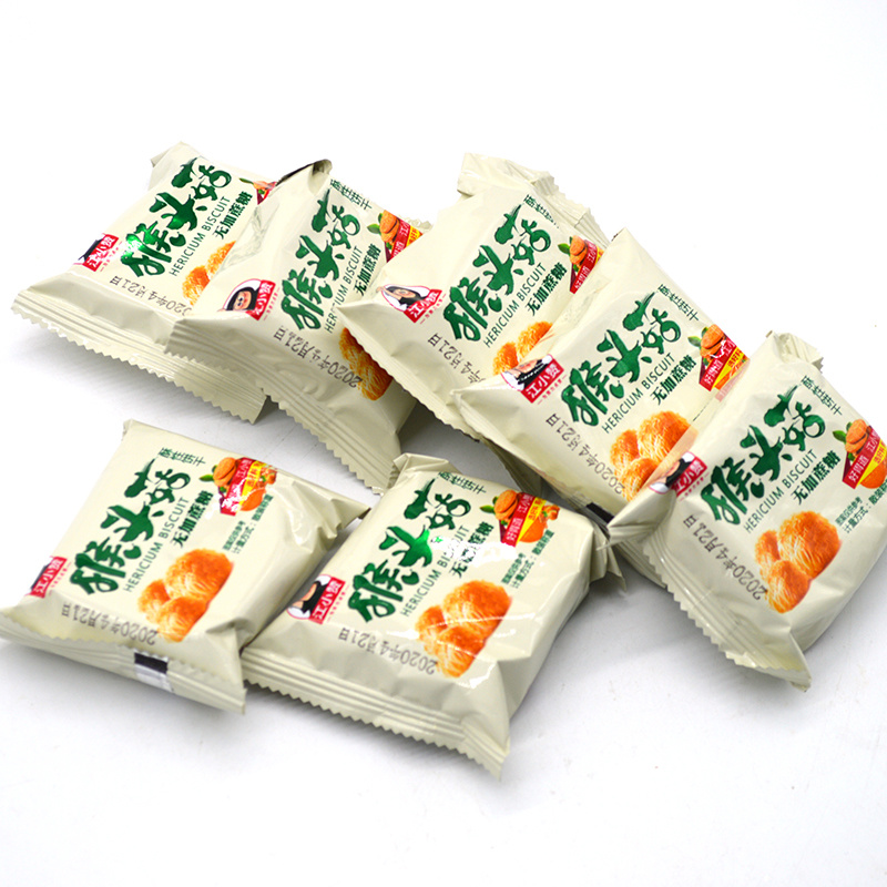 猴头菇饼干无蔗糖低脂粗粮饱腹代餐零食养胃食品