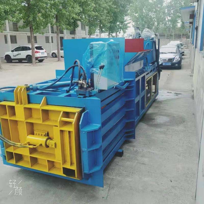 卧式液压打包机厂家矿泉水瓶废纸易拉罐一体打包机