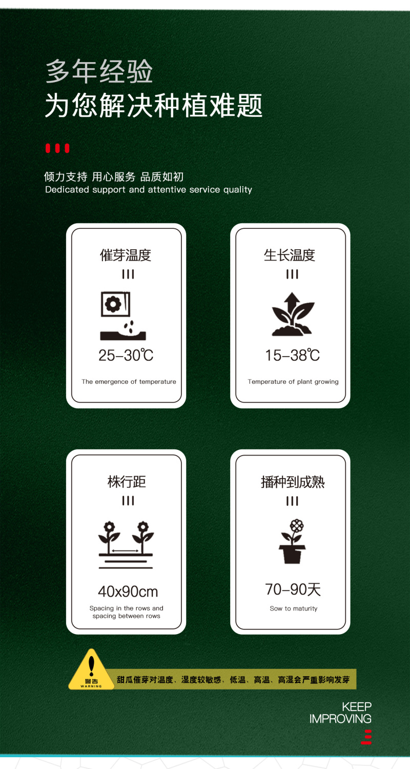 中科茂华瓜果种子杂交一代香满园白皮带黄润甜瓜种子