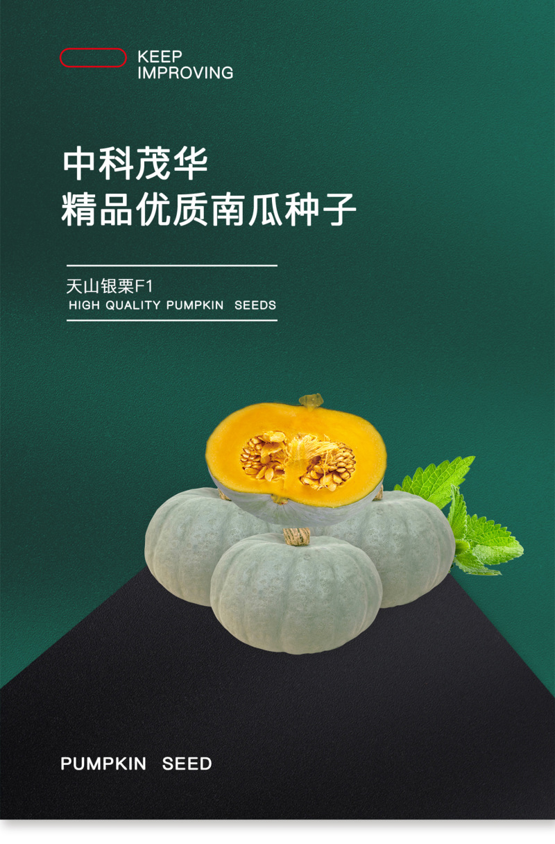 中科茂华蔬菜种子天山银栗南瓜种子板栗南瓜3-4斤