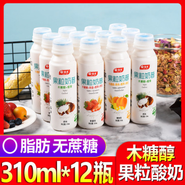 果粒奶昔酸奶饮品酸牛奶饮料整箱批特价早餐减脱脂低脂益生乳