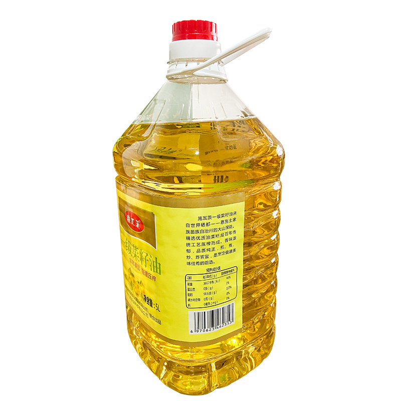 施瓦茨一级菜籽油5L来自世界硒都恩施