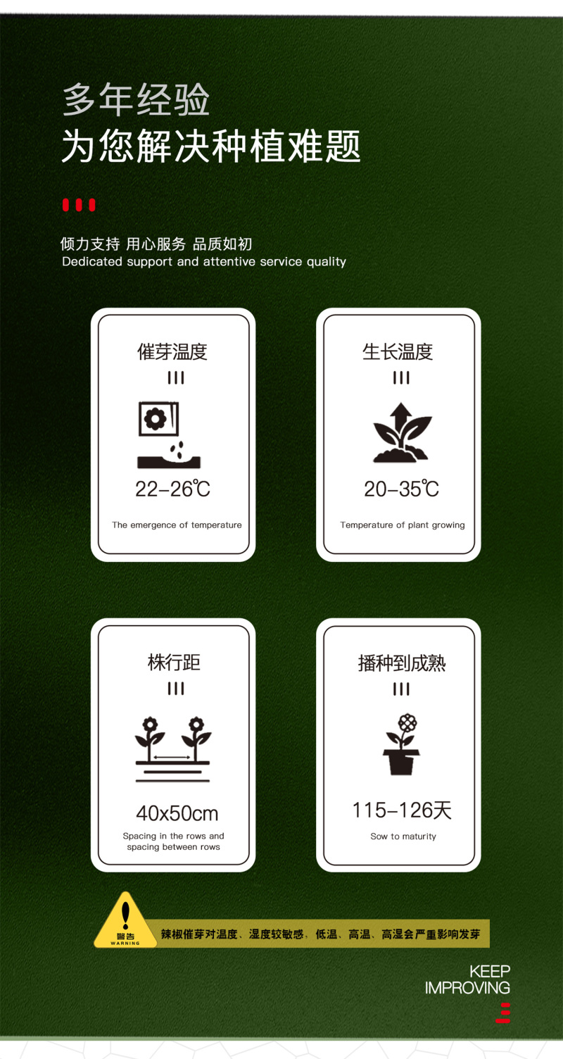 中科茂华蔬菜种子神绿长剑辣椒种子黄皮羊角牛角薄皮