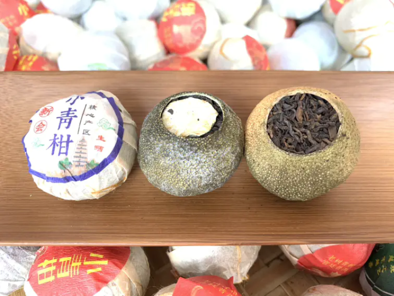 新会小青柑普洱茶熟茶陈皮普洱茶柑普茶500g