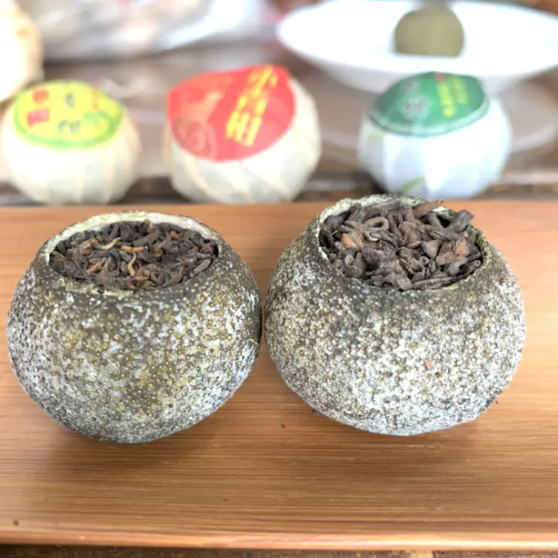 新会小青柑普洱茶熟茶陈皮普洱茶柑普茶500g