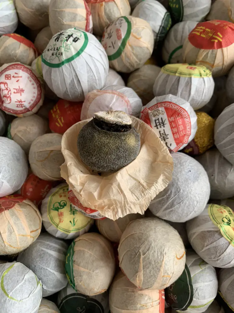 新会小青柑普洱茶熟茶陈皮普洱茶柑普茶500g
