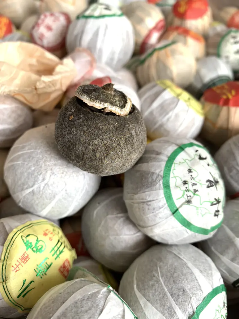 新会小青柑普洱茶熟茶陈皮普洱茶柑普茶500g